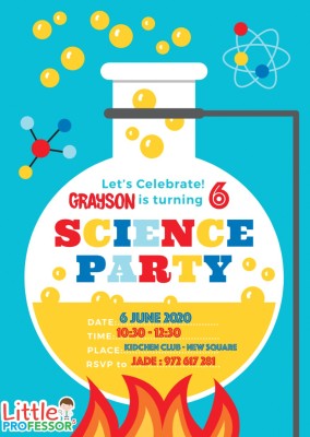 Science Birthday Party Reservation